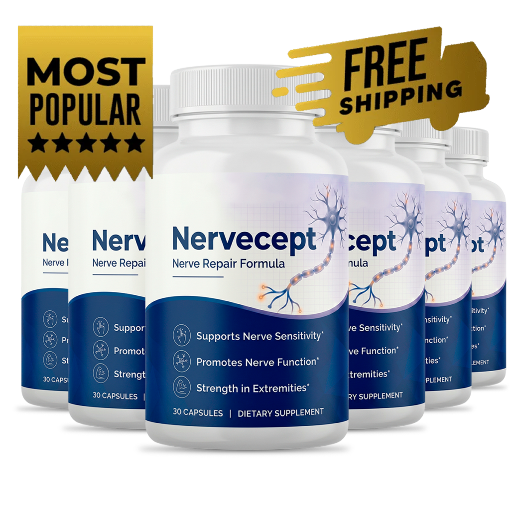 Nervecept® 6 bottle pack — 180-day nerve health capsule supply